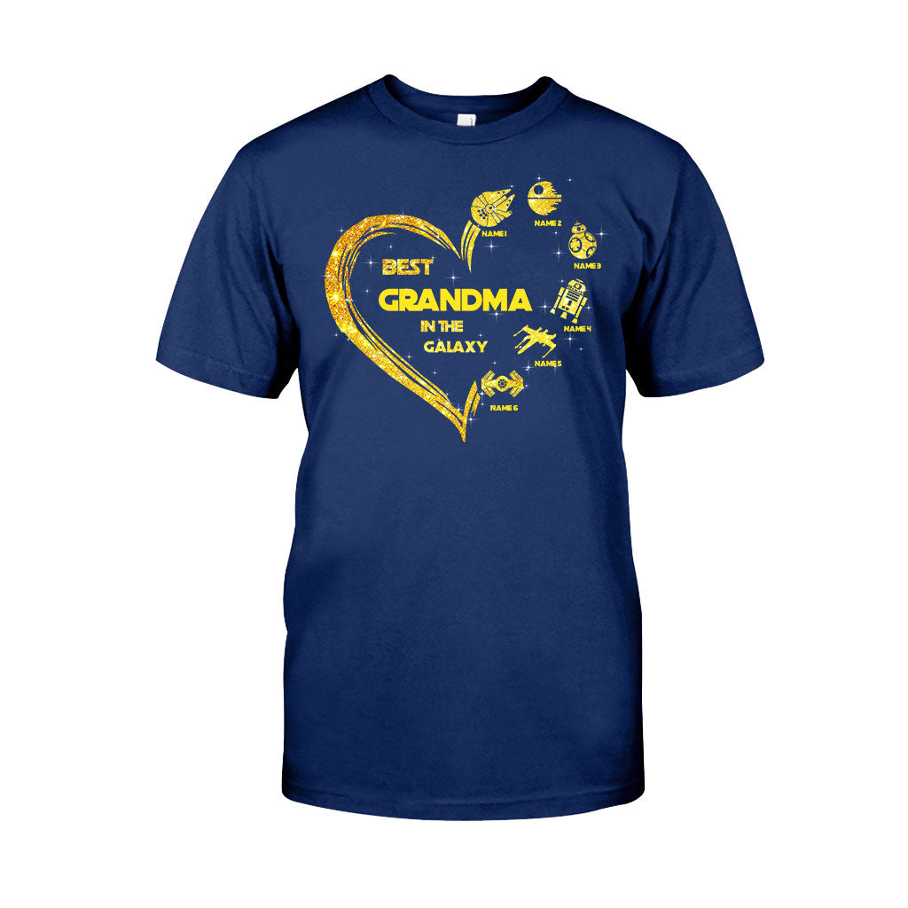 Personalized Best Grandma in the Galaxy T-shirt & Hoodie Gift for Mother's Day