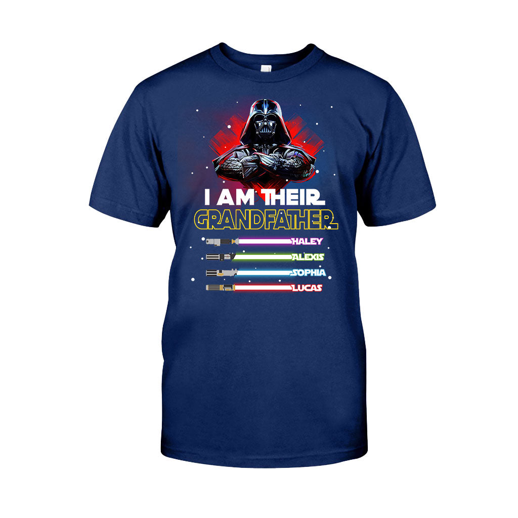 Personalized Grandfather T-shirt & Hoodie with Custom Names