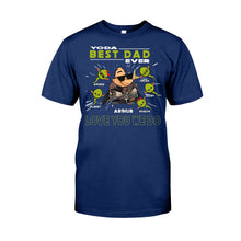 Load image into Gallery viewer, Personalized Yoda Best Dad Ever T-Shirt Hoodie Custom Names Gift
