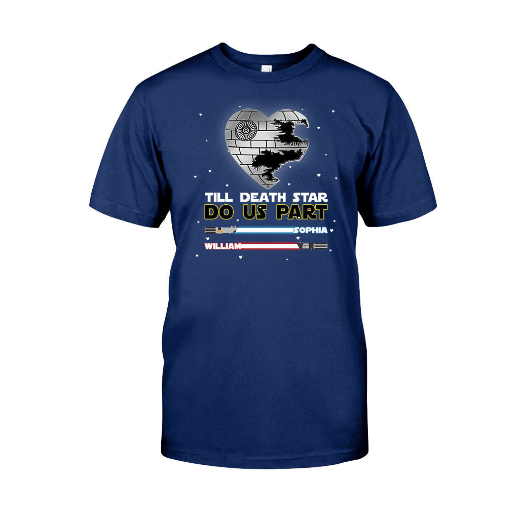 Personalized Till Death Star Do Us Part Couple T-shirt & Hoodie Gift