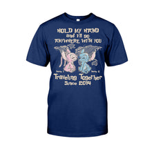 Load image into Gallery viewer, Personalized Couple Ohana T-Shirt &amp; Hoodie Custom Names Gift
