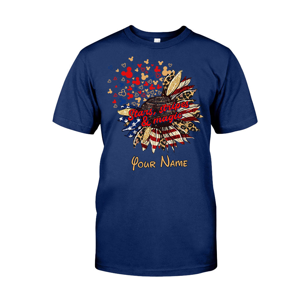 Personalized Independence Day T-Shirt & Hoodie with American Flag Design