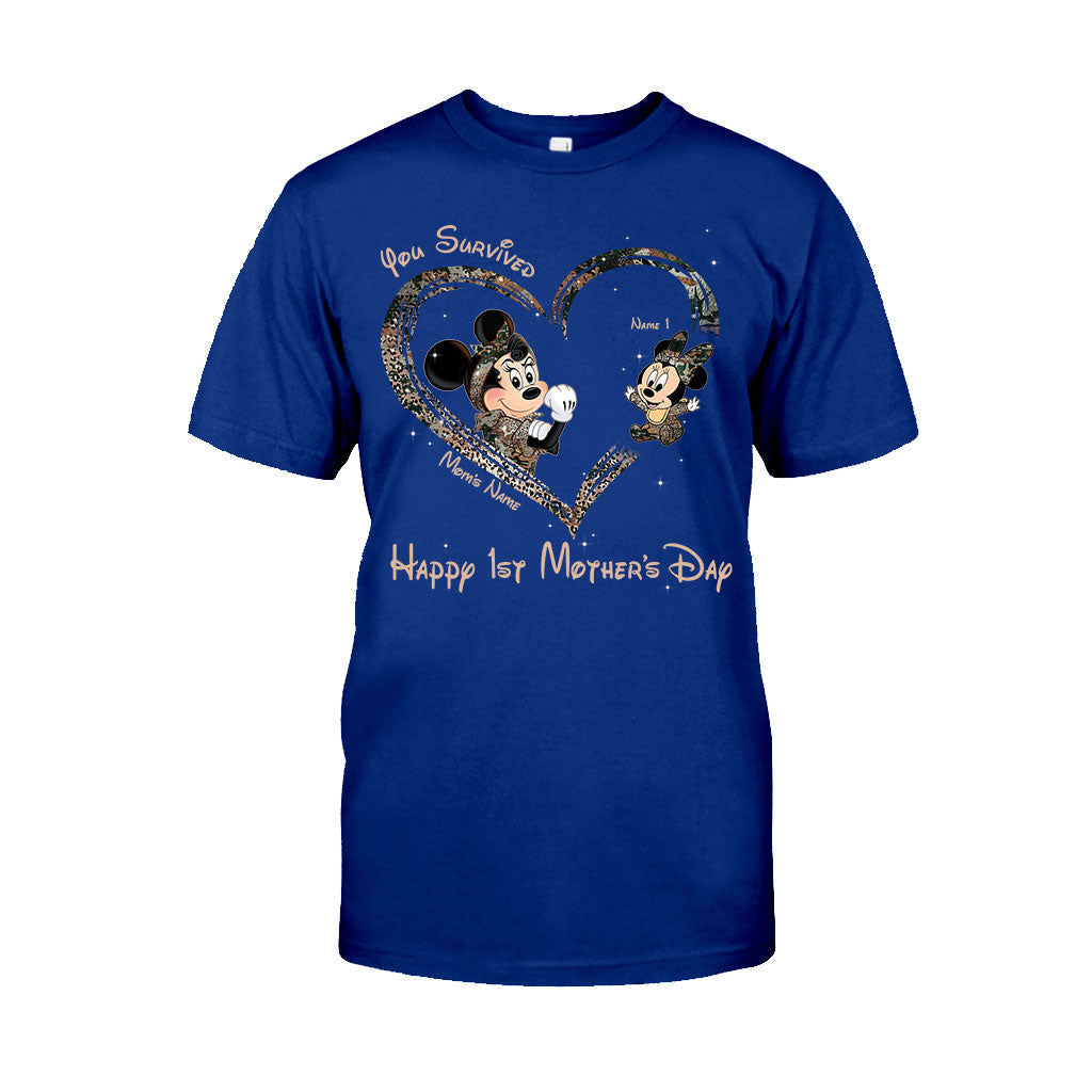 Personalized Mother's Day T-shirt & Hoodie You Survived Gift for Mom