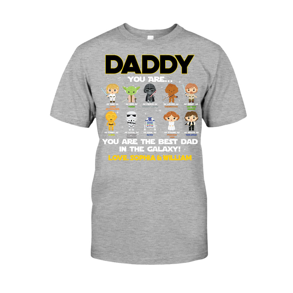 Personalized Father's Day T-shirt with Star Wars Design Gift for Dad