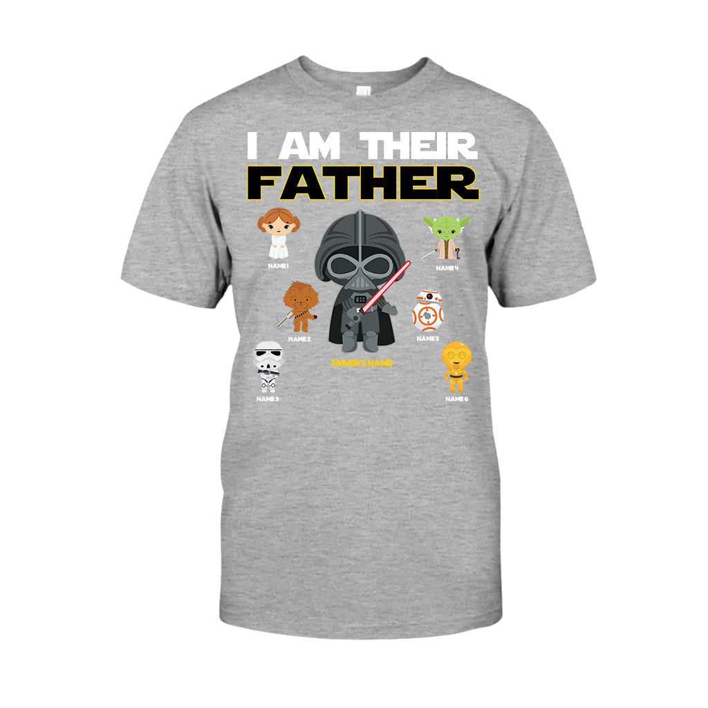 Personalized I Am Their Father T-Shirt & Hoodie Gift for Dad, Custom Name, Father's Day