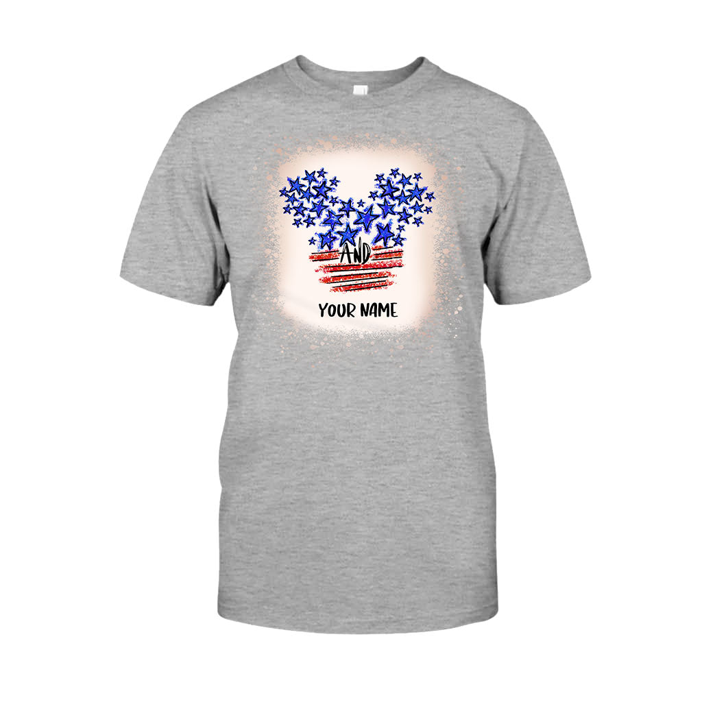 Personalized Stars And Stripes Mouse Ears T-Shirt & Hoodie for Independence Day