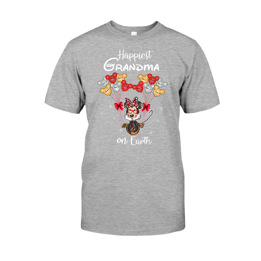Personalized Grandma T-Shirt & Hoodie with Happiest Grandma Design