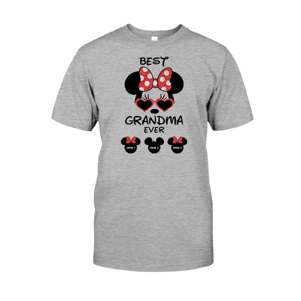 Personalized Best Grandma Ever T-shirt & Hoodie with Custom Names