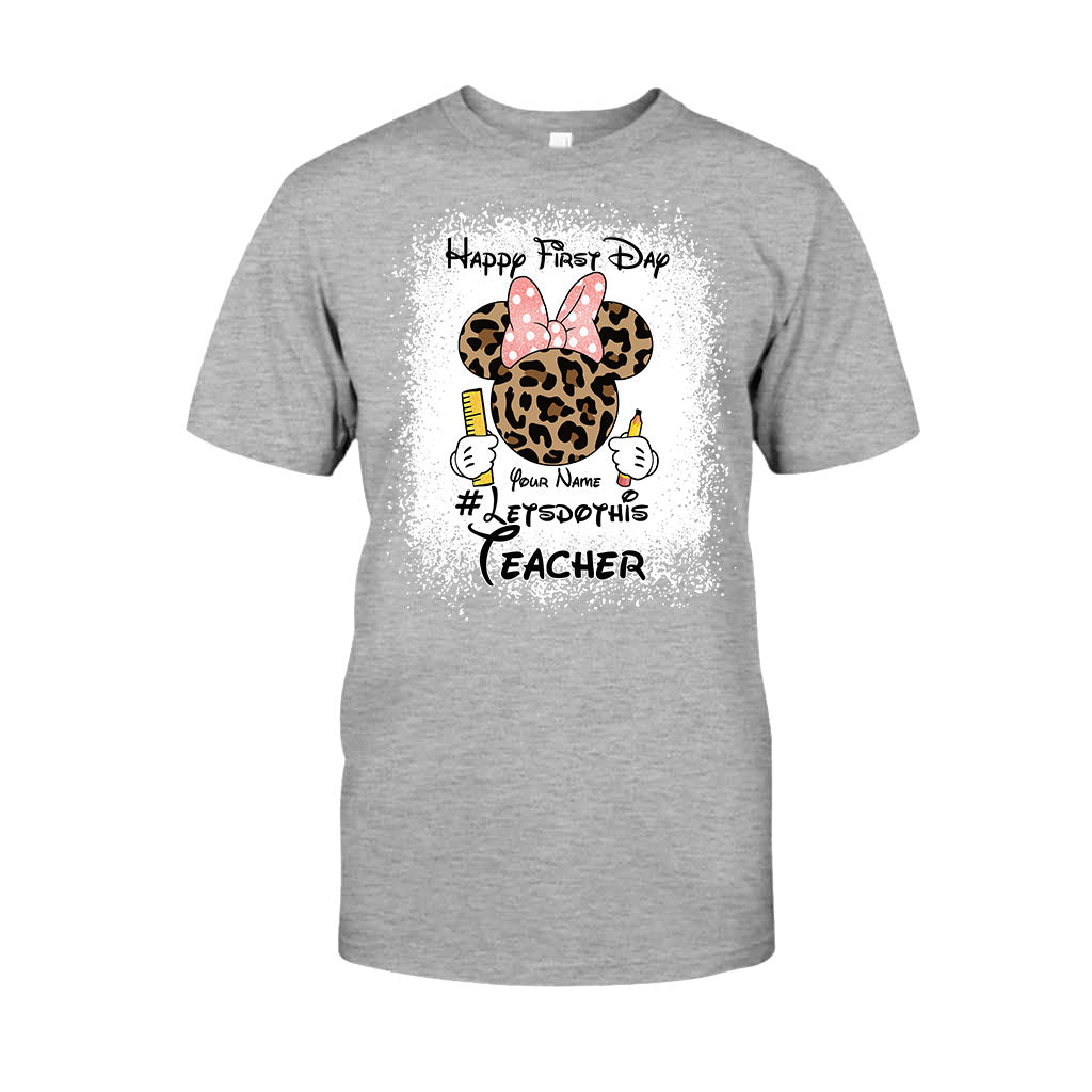 Personalized Teacher T-shirt & Hoodie Happy First Day Gift