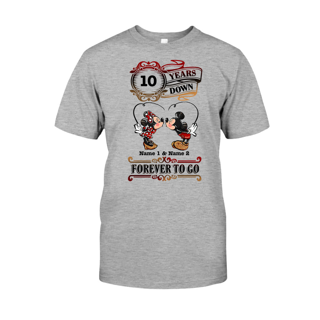 Personalized Couple T-shirt and Hoodie Custom Names Forever to Go Gift