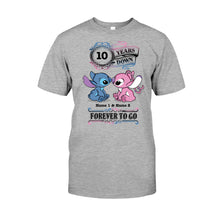 Load image into Gallery viewer, Personalized Couple T-shirt and Hoodie Custom Names Forever To Go Gift
