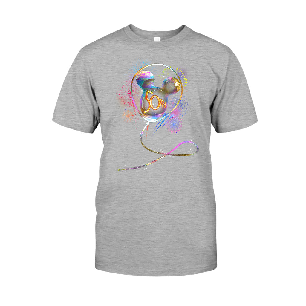 Personalized 50th Birthday Mouse Ear Balloon T-shirt & Hoodie