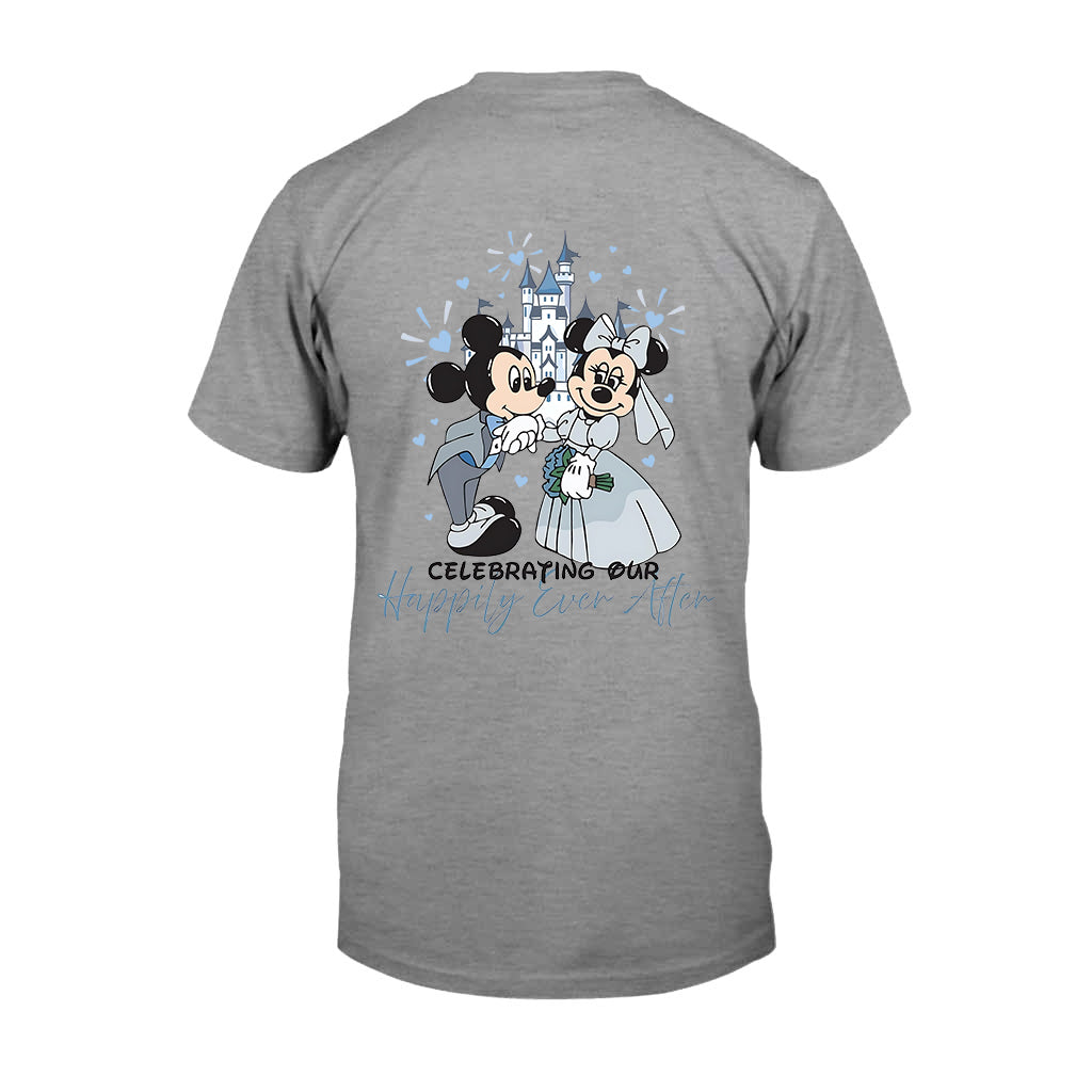 Personalized Disney Mouse T-Shirt & Hoodie for Couples - Custom Name & Date Gift