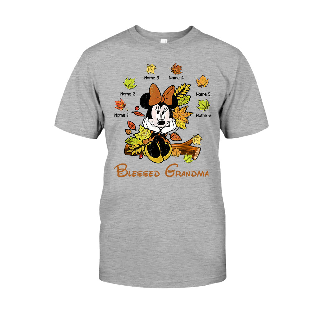 Personalized Blessed Grandma T-Shirt & Hoodie with Custom Names