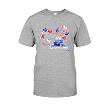 Load image into Gallery viewer, Personalized Happiest Grandma Independence Day T-shirt &amp; Hoodie Gift
