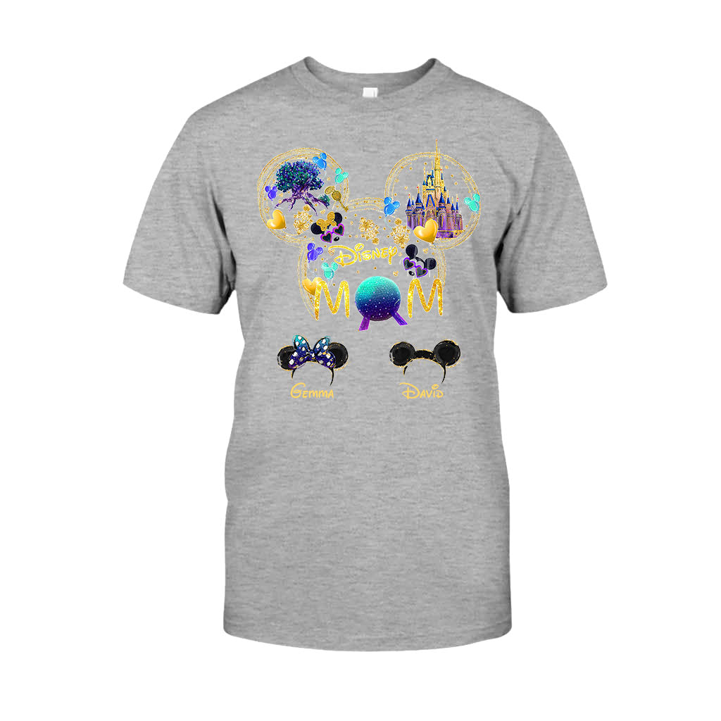 Personalized Disney Mom T-shirt Custom Name Gift for Mother's Day