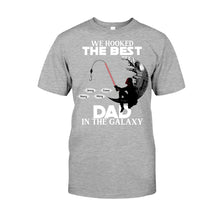 Load image into Gallery viewer, Personalized Fishing T-Shirt &amp; Hoodie for Dad with Custom Names
