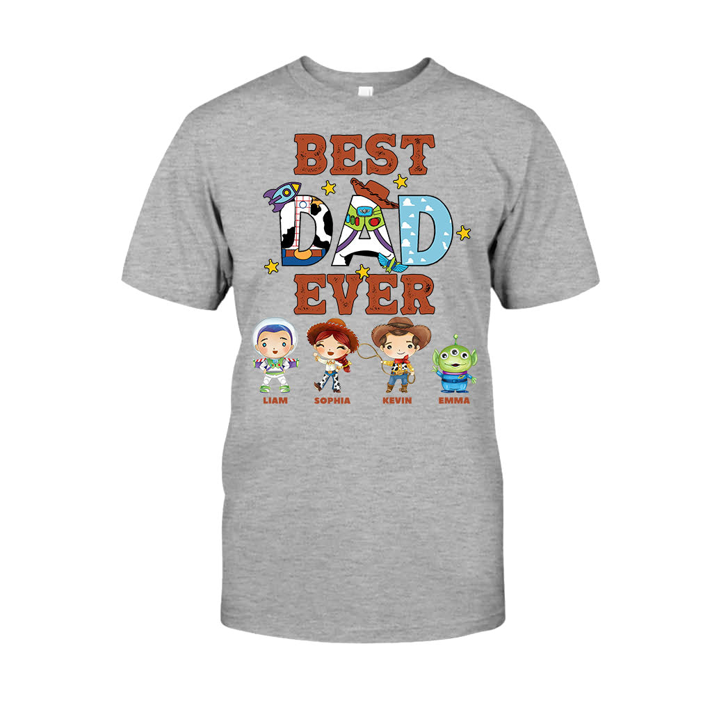 Personalized Best Dad Ever T-shirt and Hoodie Gift for Father's Day