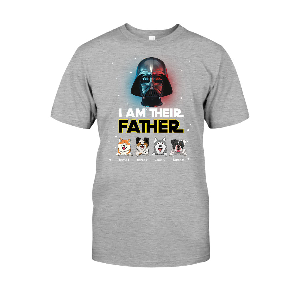 Personalized Dog Dad T-Shirt and Hoodie - I Am Their Father Gift