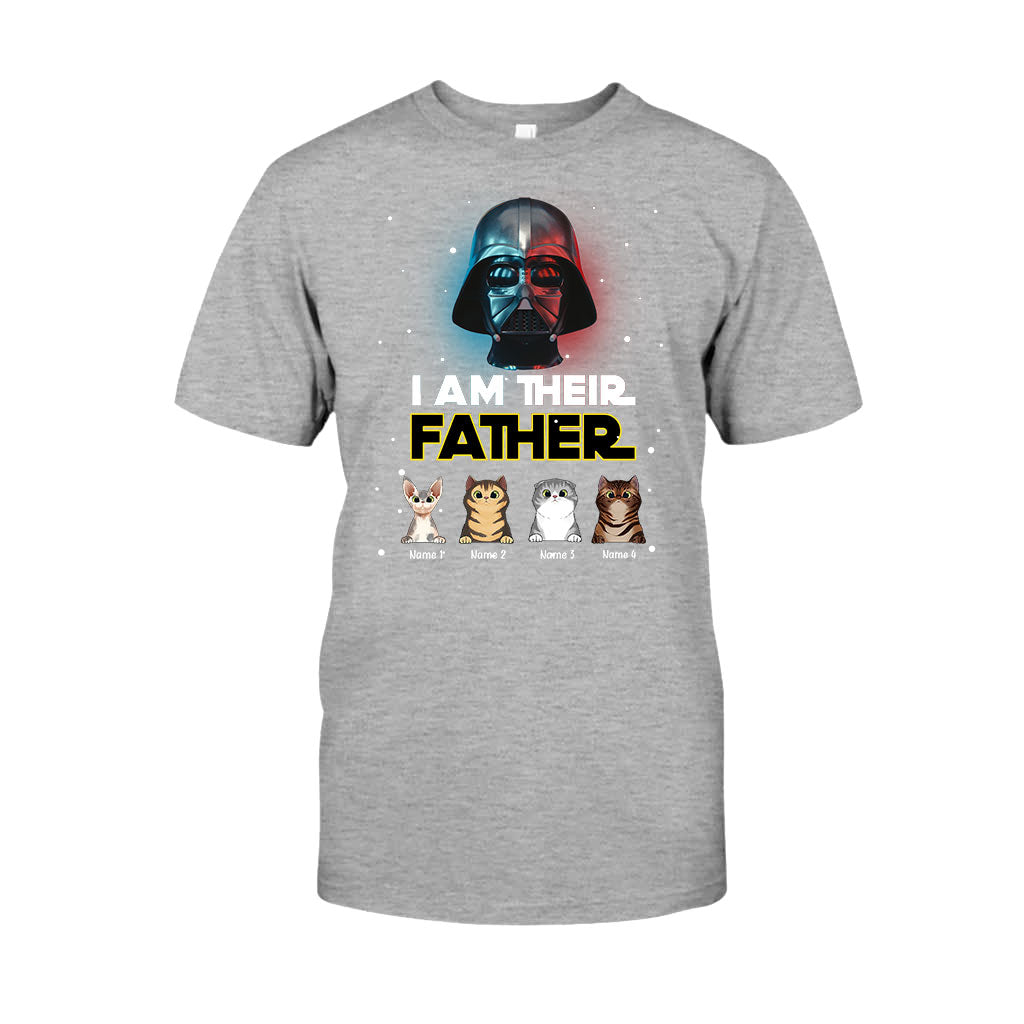 Personalized Cat T-shirt & Hoodie Gift for Dad | I Am Their Father