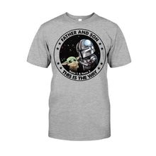 Load image into Gallery viewer, Personalized Father's Day T-shirt &amp; Hoodie with Star Wars Theme
