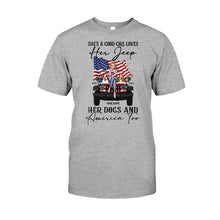 Load image into Gallery viewer, Personalized Independence Day T-Shirt &amp; Hoodie with Names for Jeep Lovers
