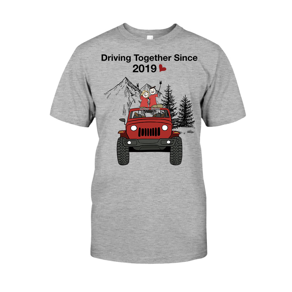 Personalized Couple Driving Together Since Shirt & Hoodie Gift