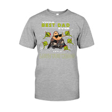 Load image into Gallery viewer, Personalized Yoda Best Dad Ever T-Shirt Hoodie Custom Names Gift
