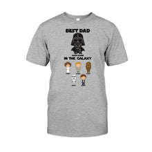 Load image into Gallery viewer, Personalized Best Dad In The Galaxy T-Shirt &amp; Hoodie Gift for Father's Day
