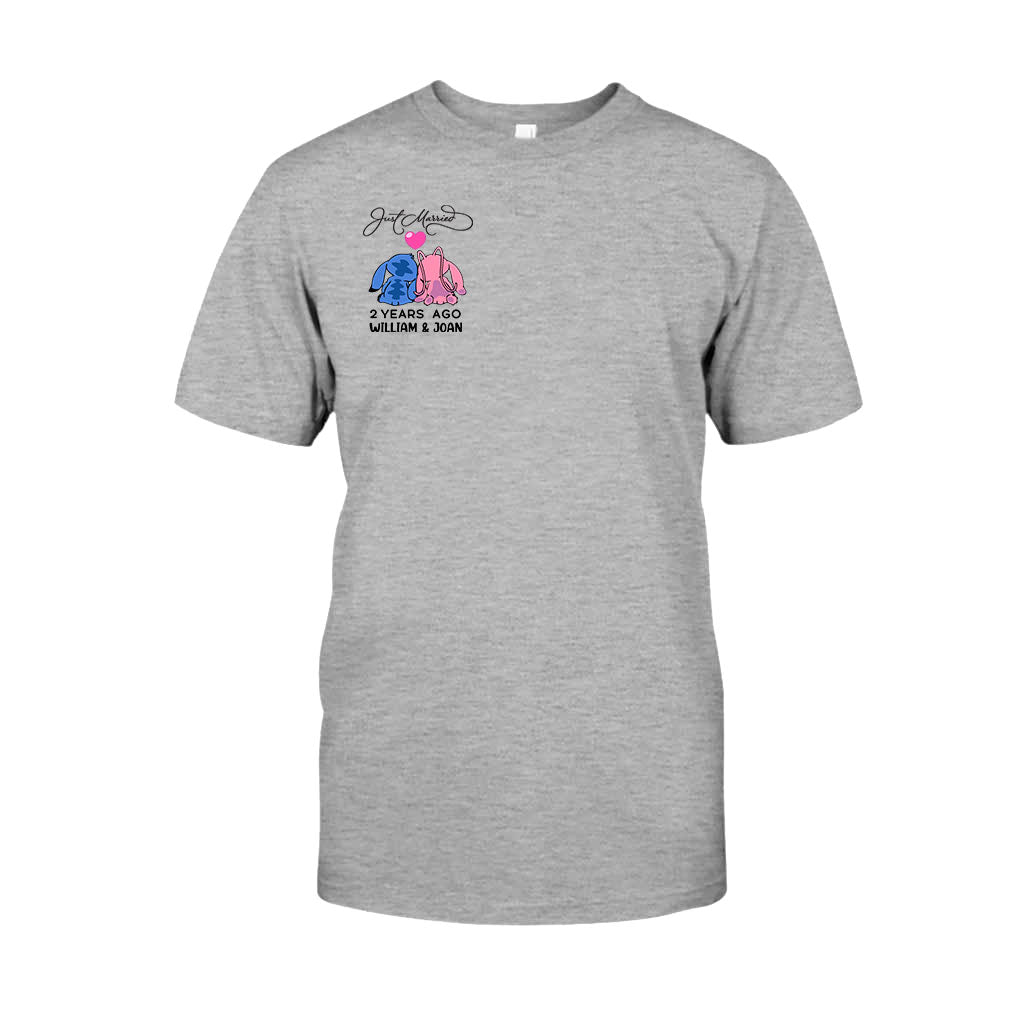 Personalized Just Married Couple T-Shirt & Hoodie Gift Idea