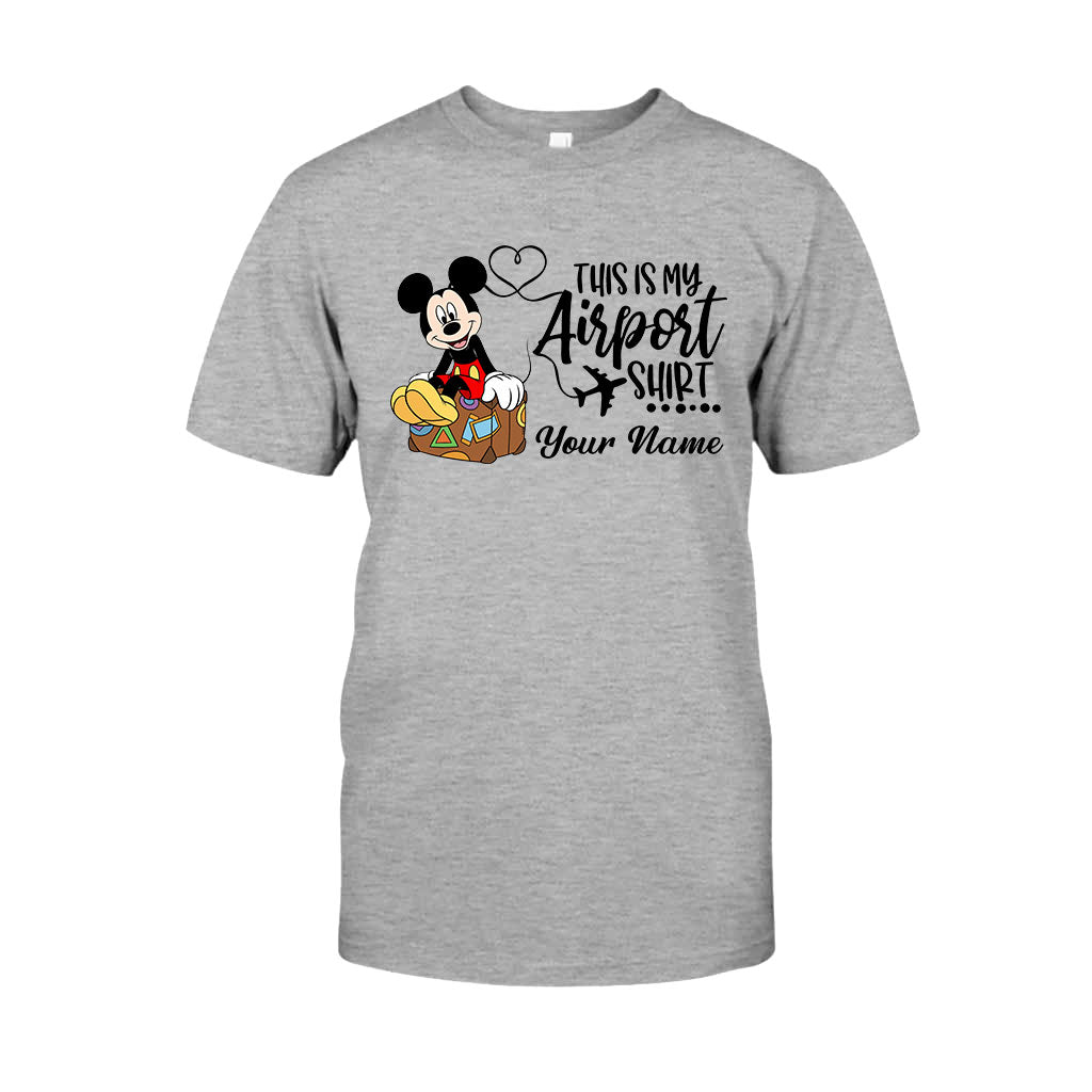 Personalized Airport Shirt Custom Name T-shirt & Hoodie for Travelers