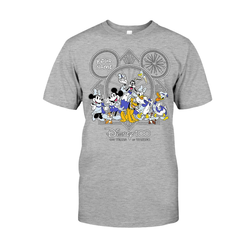Personalized Disney 100 Years T-shirt & Hoodie with Custom Name for Birthday & Christmas