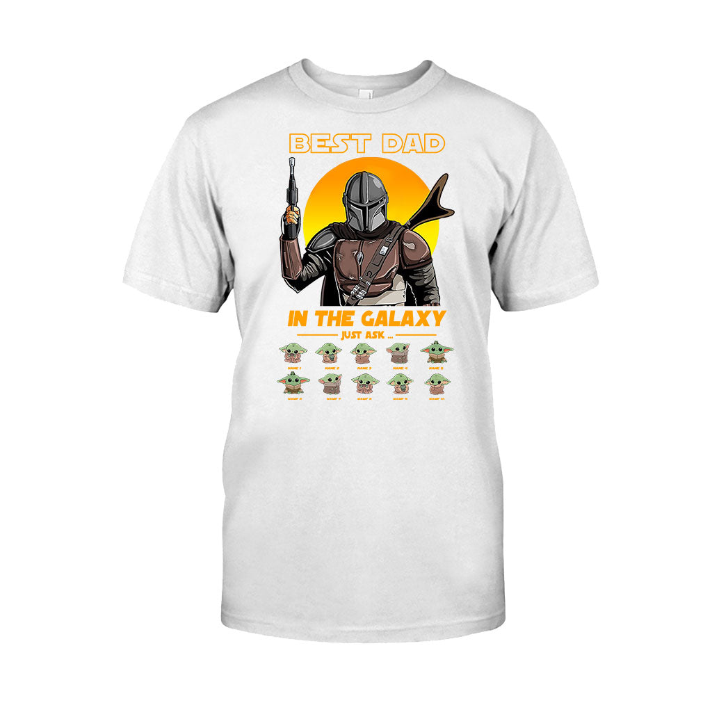 Personalized Best Dad In The Galaxy T-shirt & Hoodie Gift