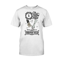 Load image into Gallery viewer, Personalized Couple T-shirt Hoodie Forever To Go Custom Name Gift
