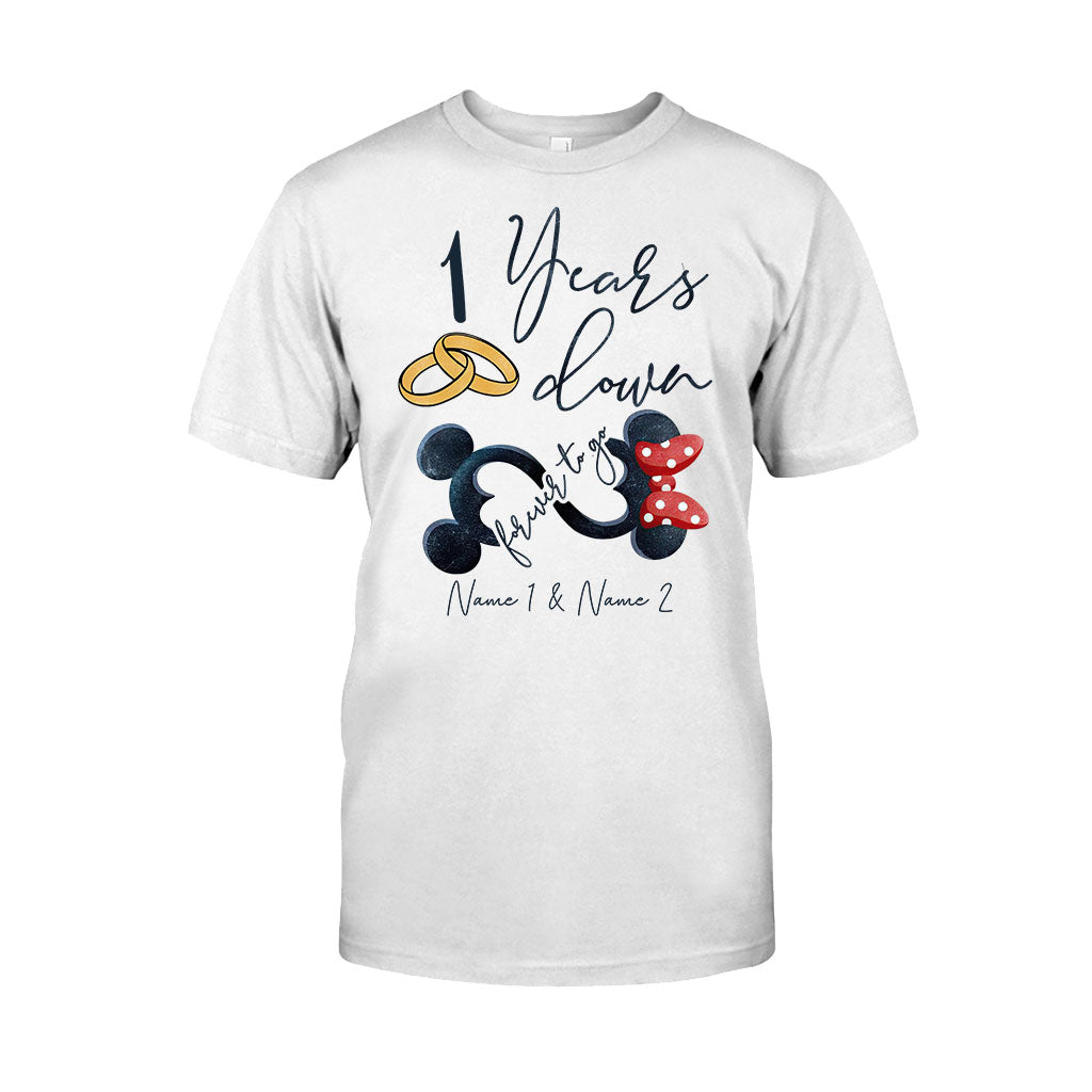Personalized Couple Mouse T-shirt & Hoodie Custom Names Gift