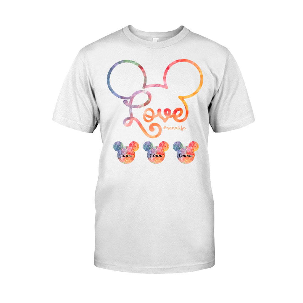 Personalized Grandma T-shirt and Hoodie with Love Design