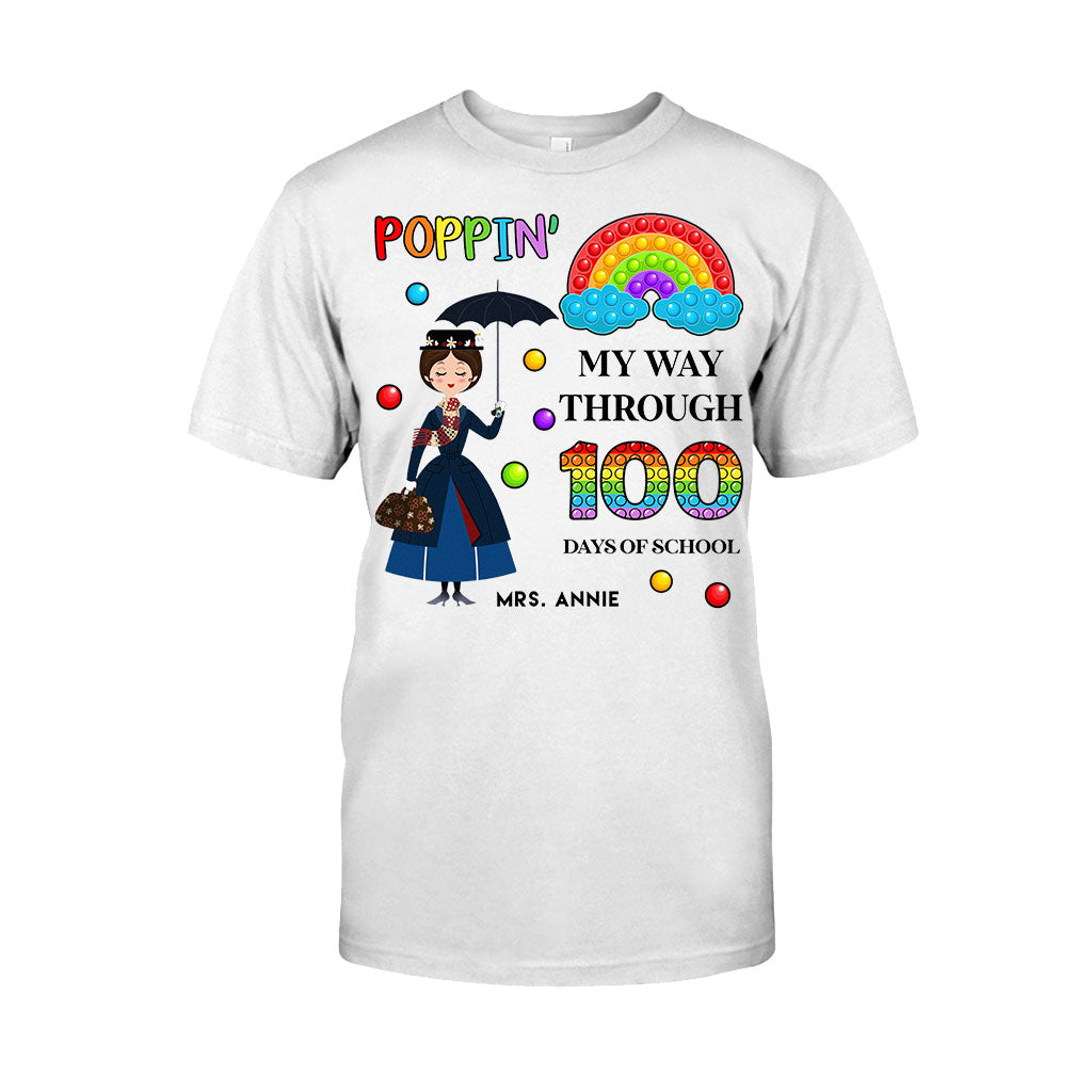 Personalized Teacher T-Shirt 100 Days of School Gift