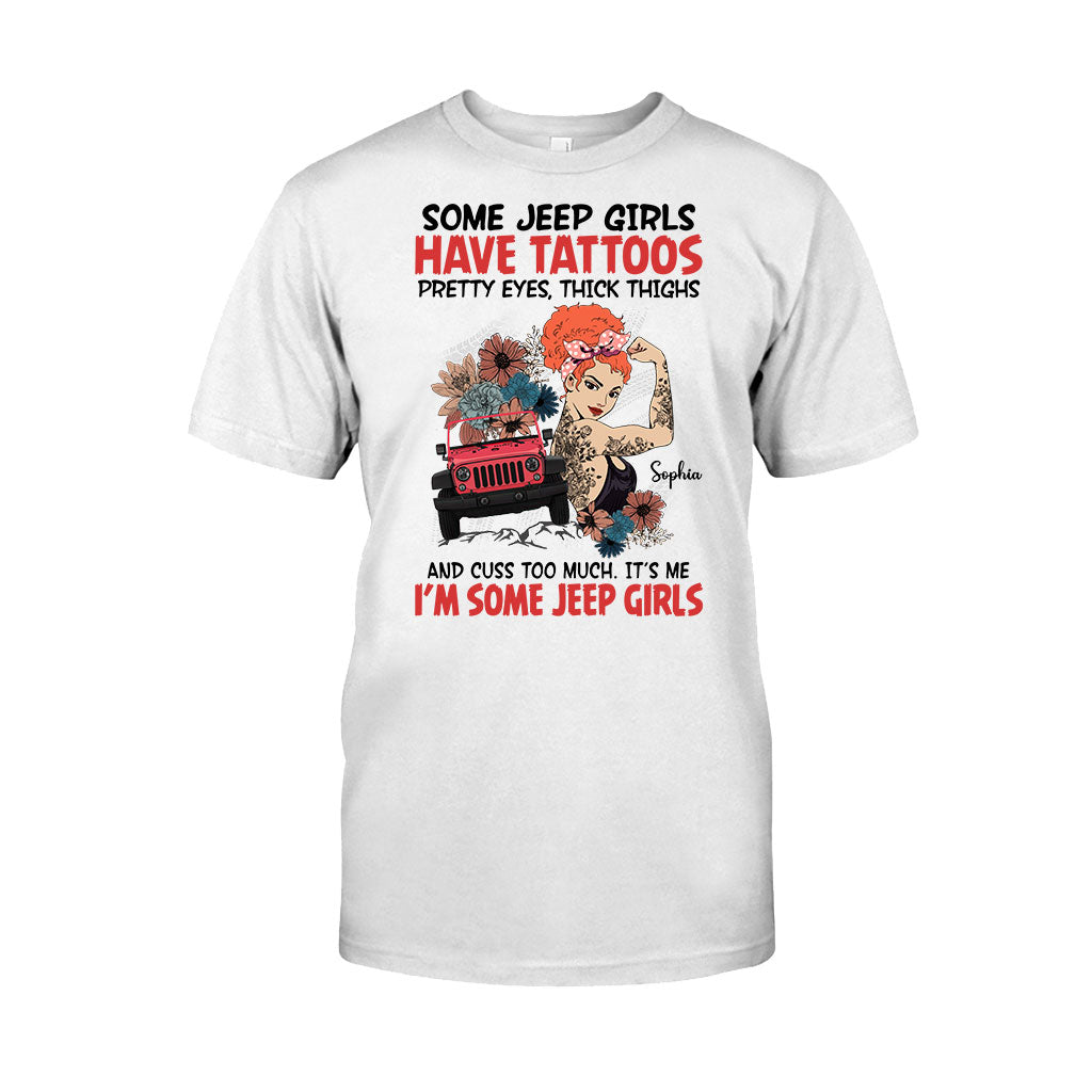 Personalized Jeep Girls T-Shirt Custom Name Gift for Her