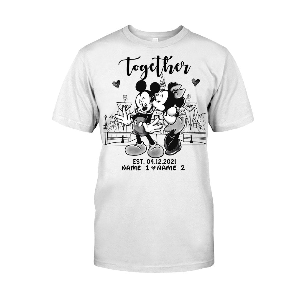 Personalized Couple Mouse T-shirt & Hoodie Gift for Anniversary