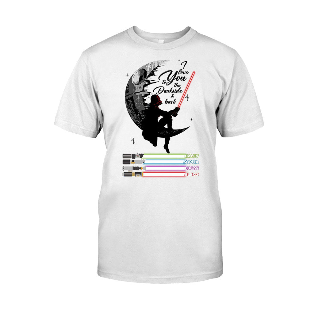 Personalized Father's Day T-shirt & Hoodie I Love You to the Darkside Gift