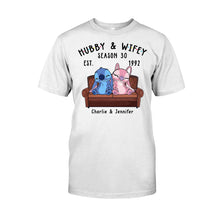Load image into Gallery viewer, Personalized Couple Ohana T-shirt &amp; Hoodie Custom Gift
