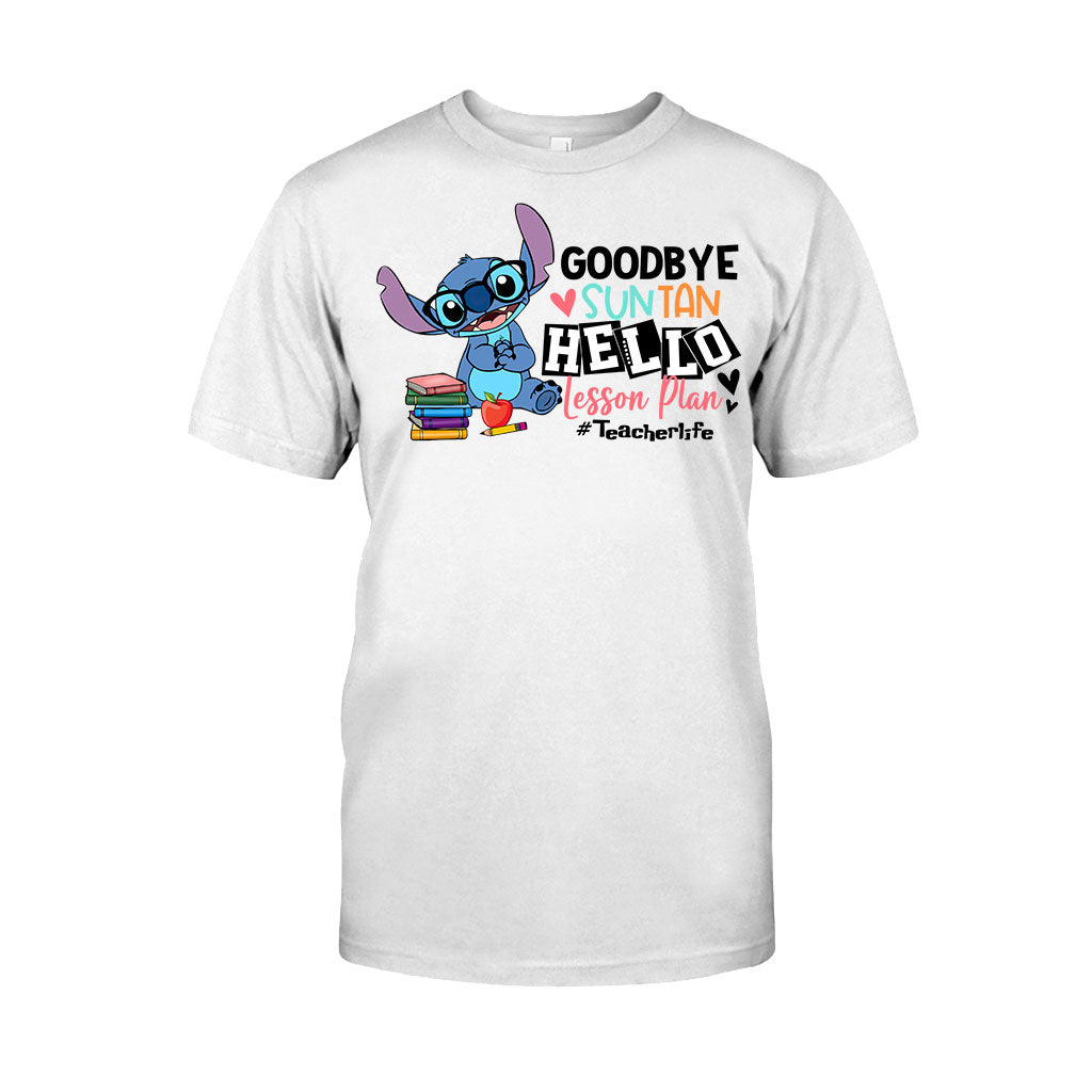Personalized Teacher T-shirt & Hoodie Goodbye Suntan Lesson Plan Gift