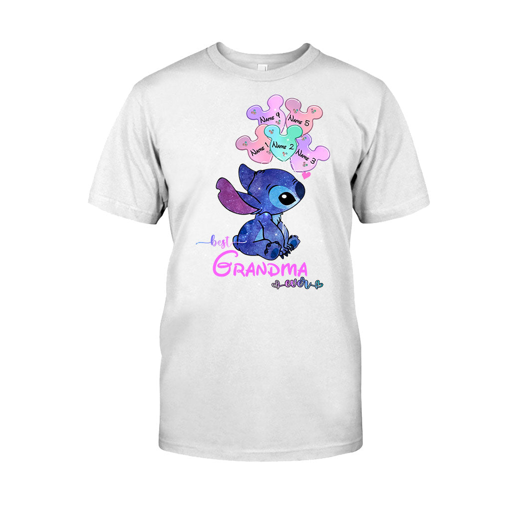 Personalized Best Grandma Ever T-shirt & Hoodie with Names for Mother's Day