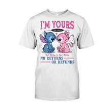 Load image into Gallery viewer, Personalized I'm Yours T-shirt &amp; Hoodie with Custom Names for Couple Gift
