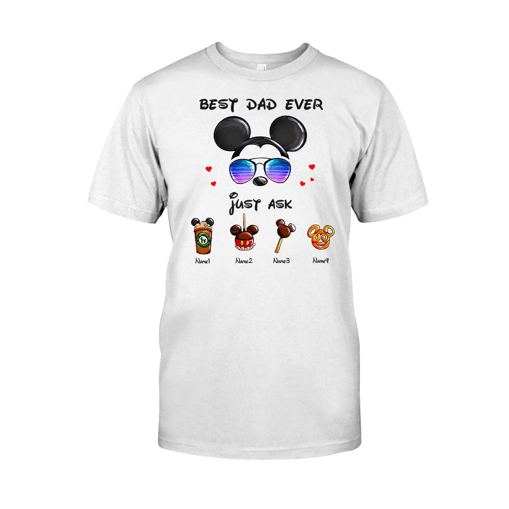 Personalized Best Dad Ever Mouse T-shirt and Hoodie Gift for Father's Day