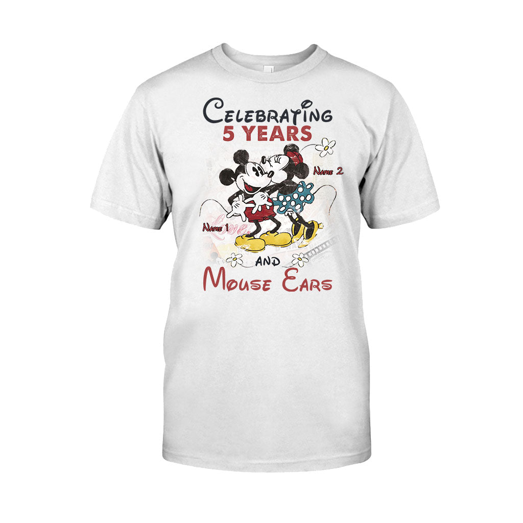 Personalized Couple Mouse T-shirt and Hoodie for Anniversary Gift