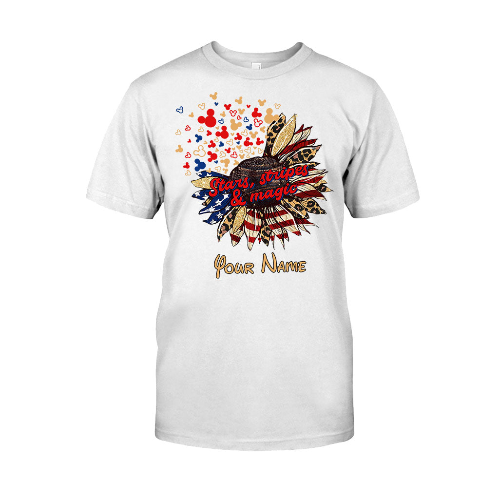 Personalized Independence Day T-Shirt & Hoodie with American Flag Design