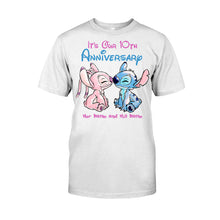 Load image into Gallery viewer, Personalized Anniversary T-Shirt &amp; Hoodie Custom Names Gift for Couples
