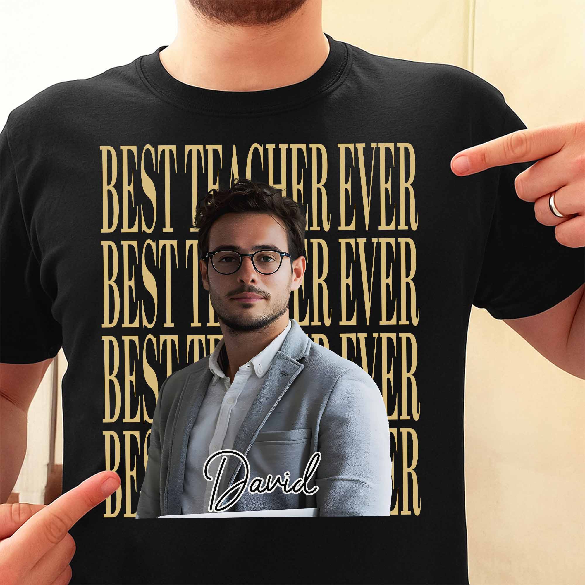 Personalized Teacher T-shirt Hoodie Custom Photo Gift