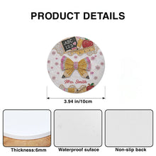 Load image into Gallery viewer, Personalized 3D Rhinestone Teacher Coaster Custom Name Gift

